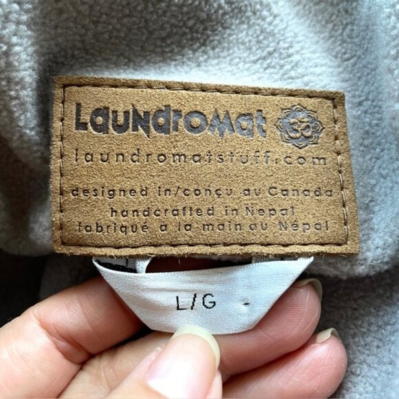 🛑 Laundromat Wool Hooded Fleece Lined Zip-up Sweater Jacket - Large🇳🇵 - Picture 9 of 13